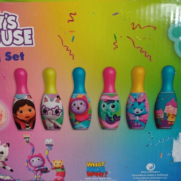 LIGHT UP Bowling Toy Gabby's Dollhouse Kids Game - Picture 6 of 8